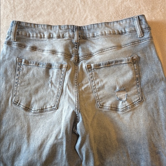 m jeans by maurices Jeans Slim Straight Ankle Mid Rise Distressed Size 16W - Picture 13 of 15